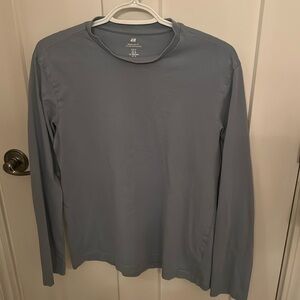 Men’s H&M blue, long sleeve shirt, size M